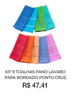 kit 9 toalhas
    lavabo