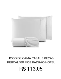 Jogo de Cama Casal 3 Pe�as - Percal 180 Fios