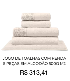 Jogo de Toalhas
5 Pe�as Algod�o